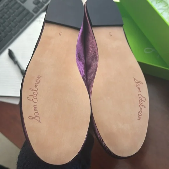 Sam Edelman Felicia Luxe Ballet Flat in Orchid New - Picture 6 of 7